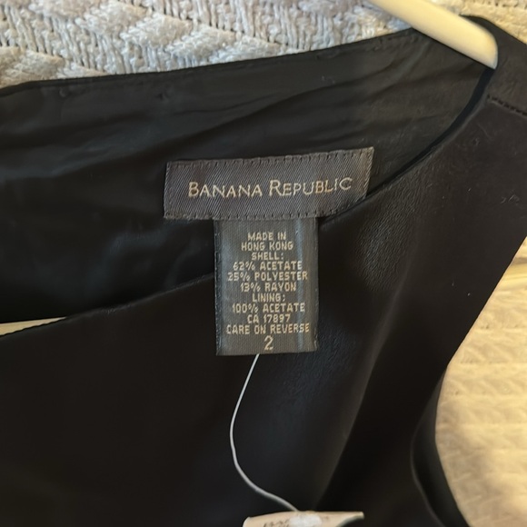 Banana republic women’s size 2 black sleeveless dress brand new - Picture 5 of 7
